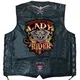 Herren Motorrad Leder Weste Mode bestickte Patches ärmellose Biker jacke lässig Streetwear