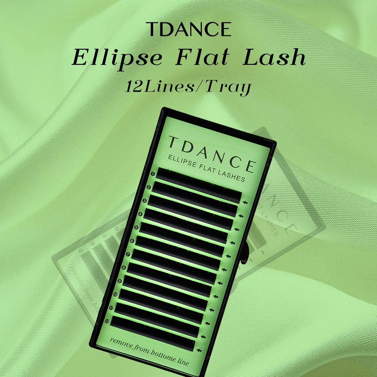 TDANCE Ellipse Flat Lashes Matte Split Tips Shaped Individuelle Naturwimpernverlängerung für Profisbedarf Image