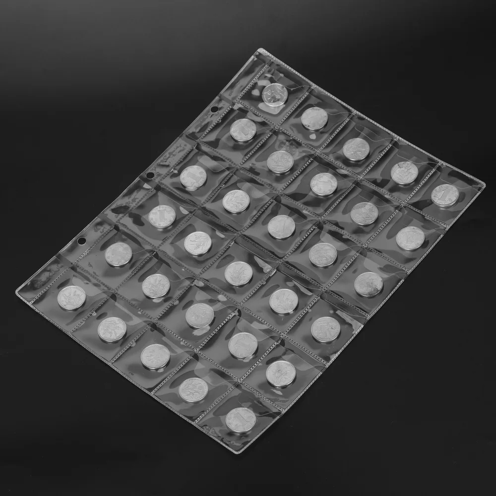 30/42 Taschen Münzen Sammlung Album Mini Penny Münz speicher Alben klassische Münz halter Blatt Sammlung Geld Album Fall Image