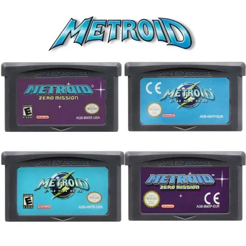 Metroid Serie gba Spiel 32-Bit-Videospielkassette Konsolen karte Fusion Zero Mission für gba nds usa
