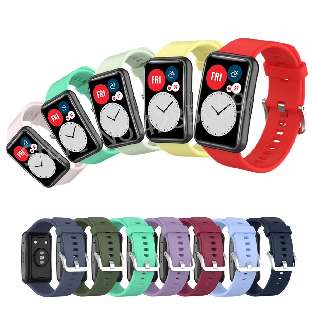 Armband für Huawei Watch Fit Band Ersatz Silikon Sport Armband für Huawei Smart Watch Fit Armband Correa Zubehör Image