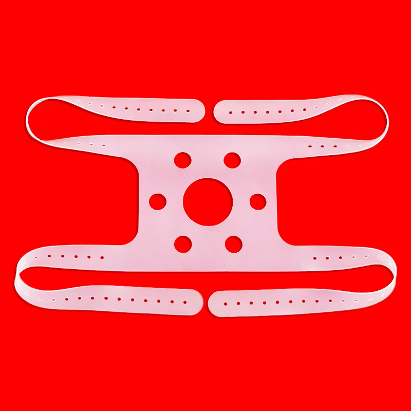 Universelle Kopfbedeckung, Komfort-Gel, Vollmaske, Ersatzteil, CPAP-Kopfband, Silikon, verstellbares elastisches Band, fester Riemen Image