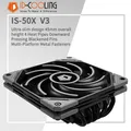 Id-kühlung IS-50X itx luftkühlung cpu kühler 4 heat pipes 4pin pwm lüfter für intel lga 1700 1200