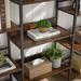 Industrial Retro Wooden Style Home and Office Large Open Bookshelves