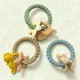 1 Stück Baby Silikon Beißring Ring Baby Spielzeug bpa frei Rasseln Armband Cartoon Form Neugeborenen