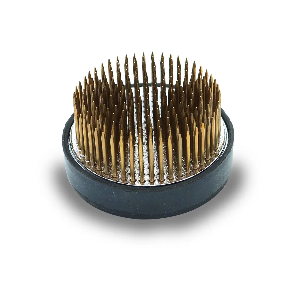 Runder japanischer Blumenhalter Pin Ikebana Kenzan Blumendekoration Festes Arrangieren Werkzeug Japanische Ikebana Kenzan Nadel Blumenbasis Image