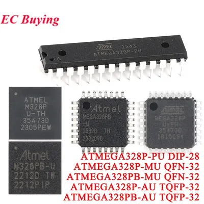 10 Stück/1 Stück ATMEGA328P-PU ATMEGA328-PU ATMEGA328P-AU ATMEGA328P-MU ATMEGA328PB-AU Image