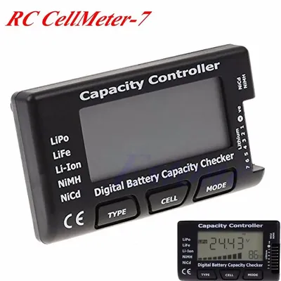 Rc Cellmeter-7 digitaler batterie kapazitäts prüfer lipo life li-ion nicd nimh batteries pannungs tester überprüfen hochpräzise erkennung