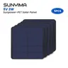 5 stücke sunyima 121*125 5 v3w sun power pet hoch effiziente solar panel patch 3w batterie 5v