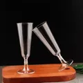 20 Stück Einweg-Champagner gläser aus Kunststoff Eis becher Küche Weingläser Cocktails Becher