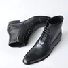 Arbeitsschuhe Winterstiefel Herren Große Größe Plüsch Warme Winterschuhe Herren Braun Vintage