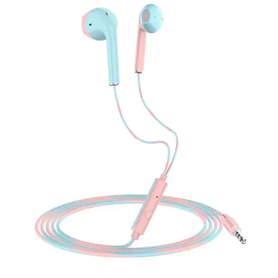 3,5 mm kabelgebundene Kopfhörer mit Bass-Ohrhörern, Stereo-Kopfhörer, Musik, Sport, Gaming-Headset Image