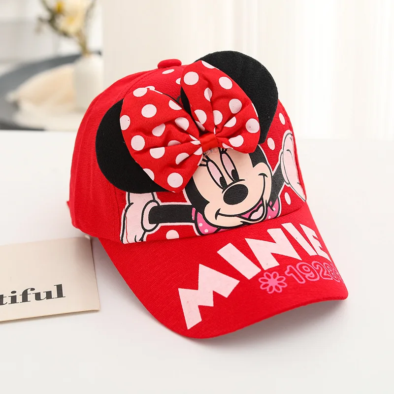 2-6Years Mode Minnie Maus Cartoon Kinder Hut Jungen Mädchen Caps Nette Net Baseball Cartoon Hut Sonnenschutz Hip Hop Hut Image