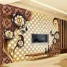 Wellyu Custom 3D wallpaper luxury black dahlia soft bag jewelry ambrignay-99 TV sfondo parete
