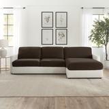 SureFit Stretch Pique Sectional Couch Cushion Slipcovers