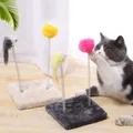 Mouse Toy Spring Cartoon Feather Rod Interactive Cat Toy Mouse Cat Toy Pet Cat Toy Stick con Mini