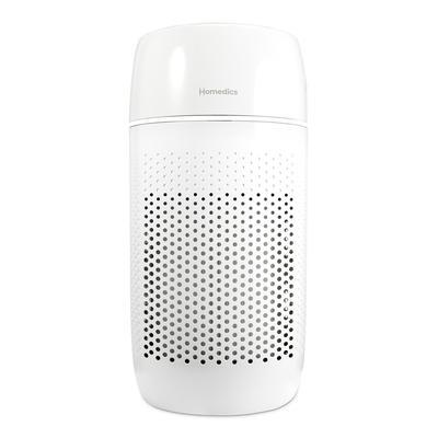 Homedics Air Purifier, 5-in-1 Air Purifier for Medium Rooms up to 853 SqFt, 99% HEPA, UV-C and Carbon Filters - White