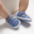 Neonato ragazzi e ragazze scarpe da bambino moda tela suole morbide prime scarpe da passeggio