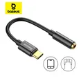 Baseus Tipo C a Jack per auricolari da 3,5 mm Cavo AUX USB C Adattatore per cuffie Cavo audio jack