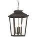 The Great Outdoors Irvington Manor 4-Light Chelesa Bronze Chain Hung