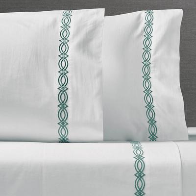 Set of 2 Frontgate Resort Collection™ Diamond Lattice Pillowcases - Juniper, King - Frontgate