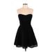 Parker Cocktail Dress - Mini: Black Dresses - Women's Size Medium