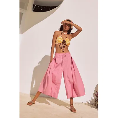Go To Town Culotte Trousers by free-est at Free People in I Want Candy, Size: XS