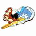 Disney Jewelry | Disney Pin Chip N Dale Le 2000 Riding Surf Board Surfing Dl Dca 2002 Pp16439 | Color: Blue/Brown | Size: Disney Pin