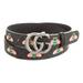 Gucci Accessories | Gucci Marmont Black Monogram Bee Belt.Nwt | Color: Black/Red | Size: 95