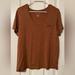 American Eagle Outfitters Tops | Ae Soft&Sexy Tee - Caramel | Color: Brown/Orange | Size: Xs