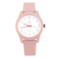 PINDOWS Elegant Ladies Watch, Analog Quartz Watches, 3 ATM Waterproof Outdoor Sports Mens Womans Watches, Plastic Strap Girls Watches for Teenagers,Pink