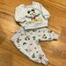 Disney Matching Sets | Disney Mickey Mouse Christmas Sweatshirt/Jogger Set 0-3m | Color: Gray/Red | Size: 0-3mb
