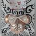 Disney Holiday | 2023 Minnie Mouse Icon Ears Glass Ball Sketchbook Ornament Rose Gold W/Gems New | Color: Gold | Size: Os