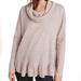 Anthropologie Tops | Anthropologie Maeve Cowl Neck Long Sleeve Ruffled Hem Hacci Pullover Top Pink 1x | Color: Pink | Size: 1x