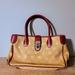 Dooney & Bourke Bags | Dooney & Bourke Anniversary Signature Collection Small Tote Tan W/Red Trim | Color: Cream/Red | Size: Os