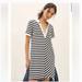 Anthropologie Dresses | Maeve Anthropologie Women’s Striped Nautical Shirt Dress Mini Black White Small | Color: Black/White | Size: S