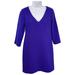 J. Crew Dresses | J. Crew Wool Crepe V-Neck Shift Dress 2 Purple | Color: Purple | Size: 2