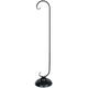 Carson Medium Lantern and Chime Stand - Freestanding 36" Shepherd's Hook with Base - Indoor Outdoor Plant, Basket, Birdhouse Display Hanger