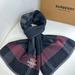 Burberry Accessories | Burberry Women's Fashion Knitted Scarf | Color: Black/Purple | Size: Os