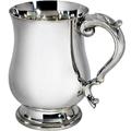 I LUV LTD Pewter Tankard 1 Pint Georgian and Feature Touchmark Pure Heavy Gauge Beer Tankard Perfect for Engraved Personalised Gifts for Men and Women