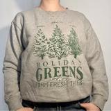 J. Crew Sweaters | J Crew Holiday Greens Gray Sweatshirt | Color: Gray/Green | Size: M