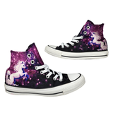 Converse Shoes | Converse All Star Shoes Womens 6 Purple Galaxy Space Unicorn High Tops Sneakers | Color: Purple/White | Size: 6