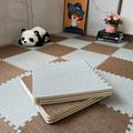 20 Pcs Soft Puzzle Play Mat,Foam Floor Tiles, Foam Play Mat,Interlocking Floor Mats,Yoga Exercise Mat,Jigsaw Carpet Tiles(Color:Light Gray+Dark Coffee)