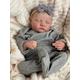 Anano Realistic Reborn Baby Dolls Waterproof Full Body Silicone 19 Inch Soft Newborn Sleeping Baby Girl Dolls That Look Real Looking Asleep Soft Body Alive Baby Infant Doll