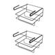 ABOOFAN 2pcs Under Cabinet Storage Under Shelf Storage Basket Undershelf Storage Basket Pan Lid Rack Organizer Metal Kitchen Utensil Hanger Iron Holding Rack Kitchen Cabinet Cutlery Rack