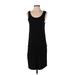 Carve Designs Casual Dress - DropWaist Scoop Neck Sleeveless: Black Solid Dresses - Women's Size Small