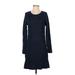 Banana Republic Casual Dress - Sweater Dress: Blue Dresses - Women's Size Small