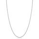 KoolJewelry 14k White Gold Rope Chain Pendant Necklace (1 mm, 24 inch)
