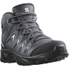 Wanderschuh SALOMON "X BRAZE MID GORE-TEX W", Gr. 38, grau (anthrazit), Synthetik, Textil, sportlich, Schuhe, wasserdicht