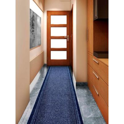 Läufer "Schmutzfangläufer MALAGA, Made in Belgium", blau, B:66cm H:6mm L:2200cm, Polypropylen (PP), PRIMAFLOR-IDEEN IN TEXTIL, Teppiche, Schmutzfangläufer, Schmutzfangmatte, meliert, gesteift, strapazierfähig, rutschhemmend Image